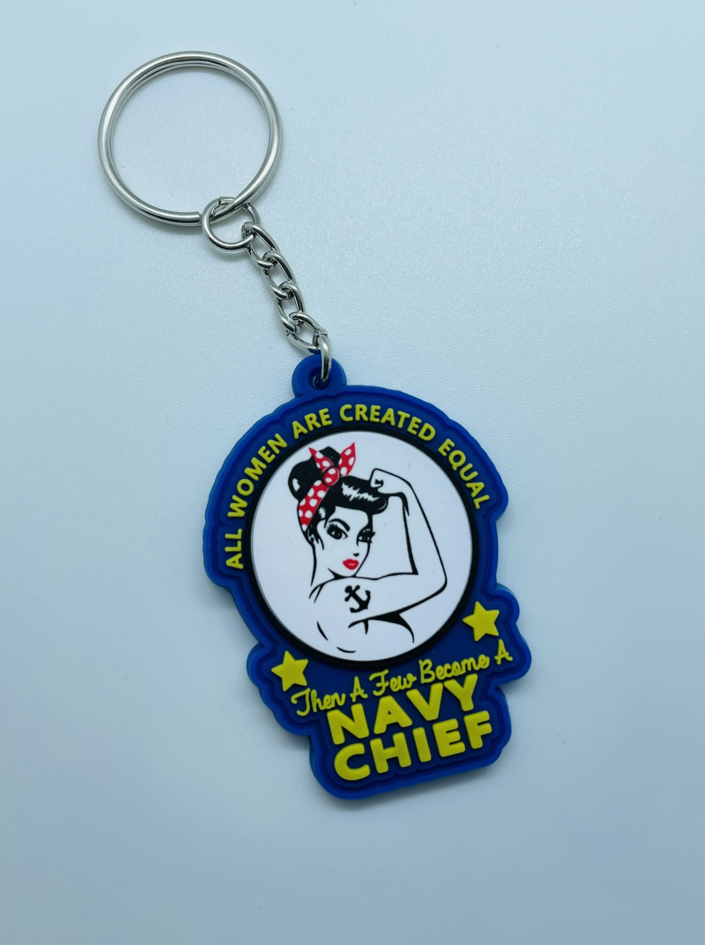 Navy Girl Keychain