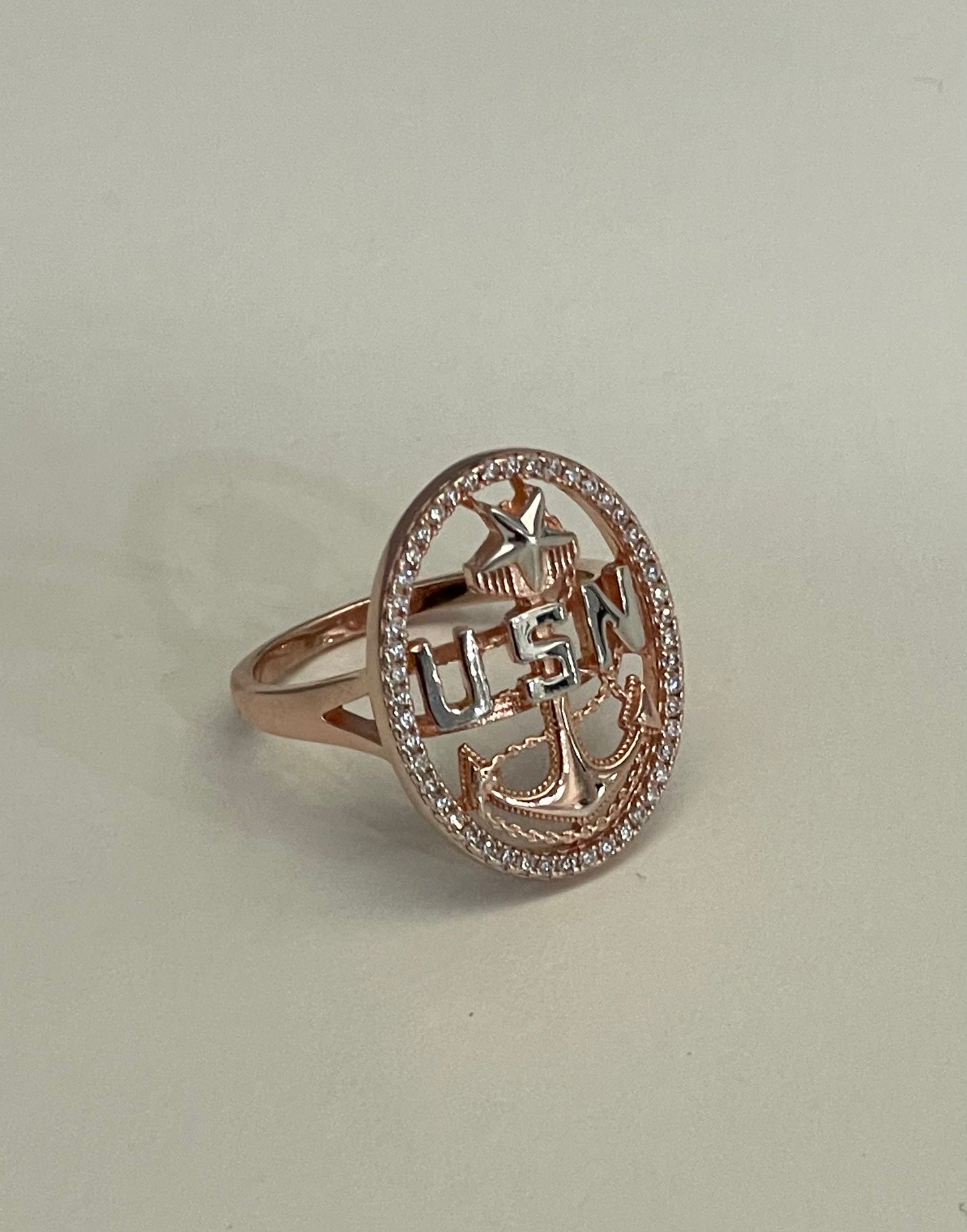 Senior Chief Anchor Rose Ring