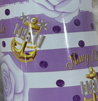 Anchors and Roses Tumbler 20oz