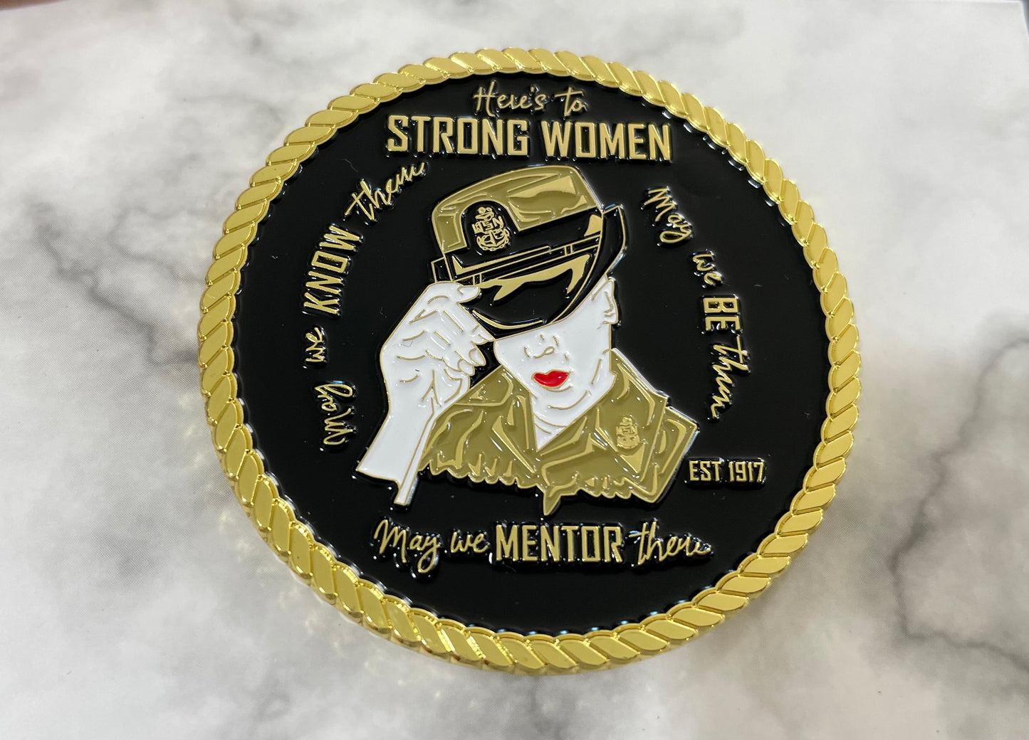 Strong Women Navy Chief Coin