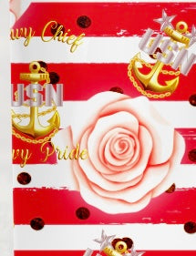 Anchors and Roses Tumbler 20oz