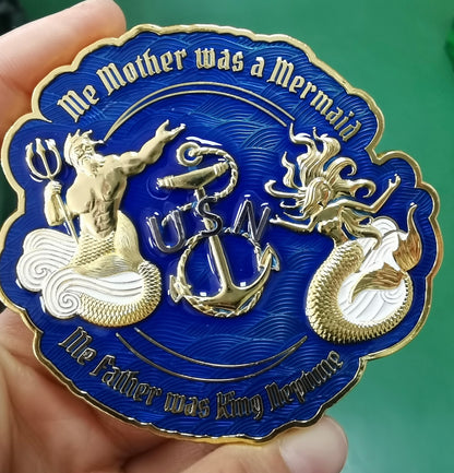 Me Mother and Father Coin 3" Coin