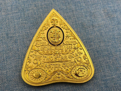Ouija Planchette Coin Gold