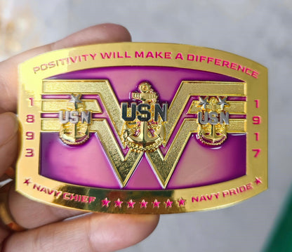 Retro WW CPO Belt Buckle V2