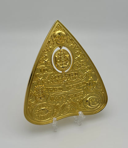 Ouija Planchette Coin Gold