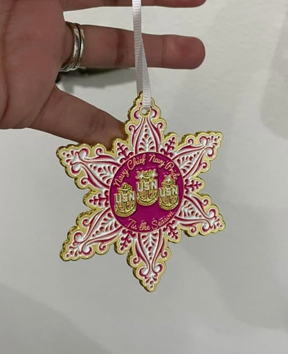 Tis The Season Snowflake Chief Coin 3" Coin