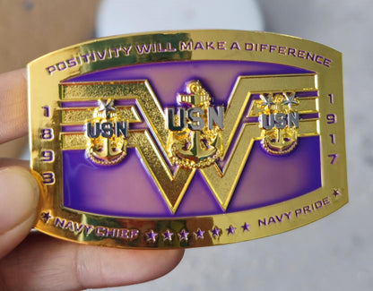 Retro WW CPO Belt Buckle V2