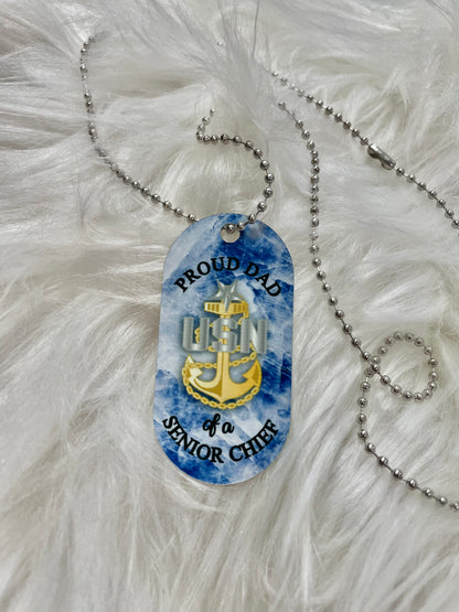 Personalized Proud Dad Tag
