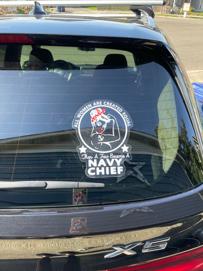 Navy Girl Decal