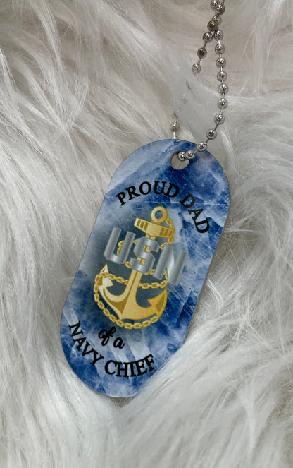 Personalized Proud Dad Tag