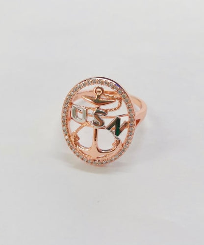 Heritage Anchor Rose Ring