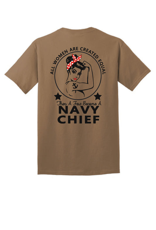 Navy Girl Coyote Brown Chief Shirt